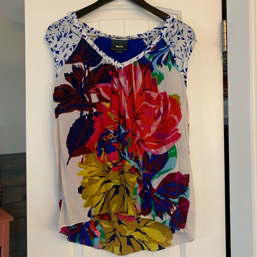Maeve Floral Print Top